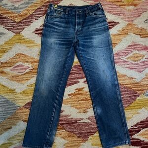 Dickies Blue Straight Jeans with Faded Wash